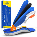 220+lbs Plantar Fasciitis High Arch Support Insoles Men Women-Orthotics Shoe Inserts Flat Feet Pain ReliefWork Sneakers Shoe Insoles -Standing All Day Heavy Duty Support